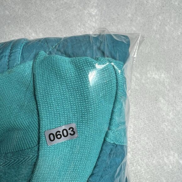 Vintage Puma Jacket Men’s Large Cotton Blend Green Quilted Bomber Shoulder Pads - Picture 13 of 13